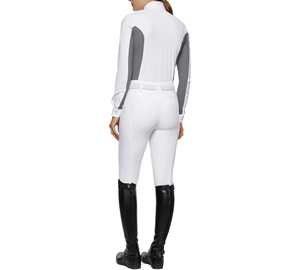 Venta al por mayor nuevas camisas ecuestres de moda ropa de equitación personalizada con malla de capa base de poliéster transpirable larga - Product Image 3