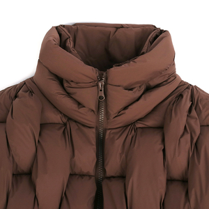 <b>White</b> Duck Down Complex Custom Square Weave Brown Heavyweight <b>Men's</b> Down Coats Quilted Bubble Custom <b>Men's</b> <b>Puffer</b> <b>Jacket</b> - Product Image 3