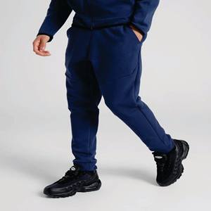 Logo de marque personnalisé 69% coton 31% polyester bleu garçons Tech polaire survêtement fermeture éclair complète à capuche Joggers pantalons de survêtement survêtement - Product Image 2
