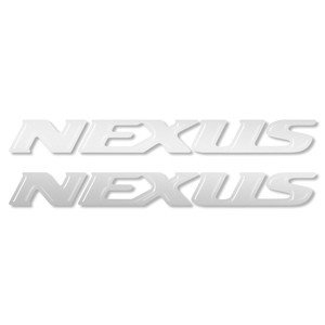 2 Adesivi 3D in Resina per Moto con Scritte Nexus per Scooter Gilera - Product Image 1