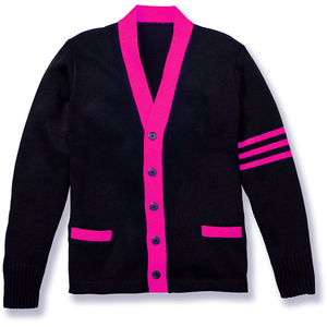 Cárdigan con cuello en V de calidad superior OEM y ODM hecho de mezcla de Cachemira textura suave manga larga logotipo personalizado para hombre - Product Image 1