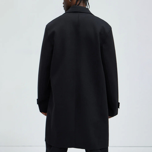 Manteau long en laine formel pour homme, double boutonnage, pour les affaires et les activités de plein air - Product Image 3