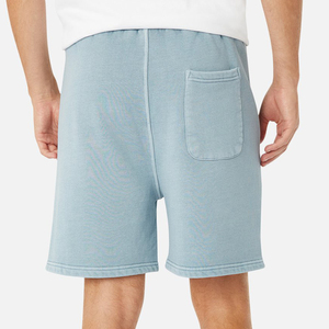 Short de sport en molleton de coton pour hommes, logo personnalisé, jogging d'été, cargo brodé respirant, décontracté, longueur genou - Product Image 3