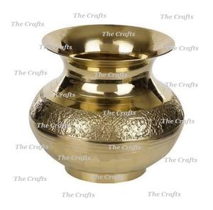 Olla de agua Lota de agua de color dorado de latón de nuevo diseño para festivales y uso diario Olla de agua de latón en India - Product Image 3