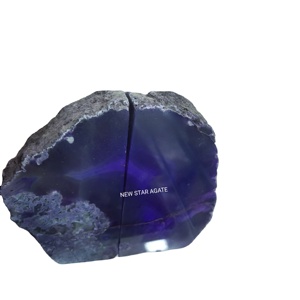 New Star Agate ofrece sujetalibros de ágata púrpura de alta calidad Forma natural Piedra semipreciosa Artesanía Comprar en línea o al por mayor - Product Image 1