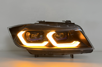 Accessoires pour BMW E90, mise à niveau des phares laser style G80 avec feux de signalisation H1 pour voitures de 2005 à 2012, phares halogènes et xénon