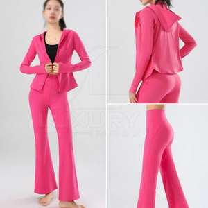 Chándal acampanado de estilo llamativo para mujer, tela de punto informal para mujeres activas en movimiento en invierno - Product Image 3