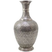 Vase de table en métal moderne fait main Vishal Handicraft, décoration pour la maison et les mariages, avec fleurs, taille M