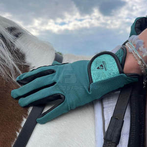 Guantes de equitación de cuero de invierno con logotipo personalizado de marca privada, transpirables y ligeros - Product Image 3