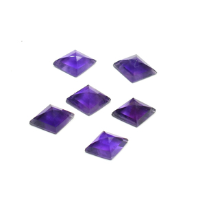 Pierre précieuse à facettes en forme de cerf-volant en améthyste africaine violet profond naturel 14X10 MM taille calibrée plus de tailles disponibles pierre précieuse en vrac - Product Image 5