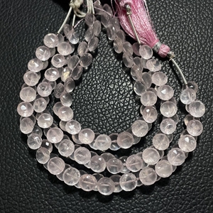 Venta al por mayor de cuentas de cuarzo rosa facetadas, piedras preciosas de color rosa natural, forma de cebolla, suministros de abalorios elegantes, cuentas de piedra - Product Image 4