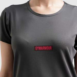Minimalistic Summer <b>Top</b> Dark Grey Knitted Fabric Lightweight Breathable Size XS XXS Oversized Fit Loose Logo Diamonds Letter - Product Image 6