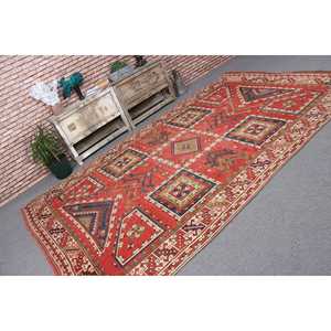 Tapis turc 6,5x10,7 pieds, grand tapis vintage, tapis marocain rouge et bleu - Product Image 1