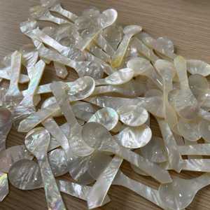 ช้อนตักคาเวียร์ไข่มุกหรูหราช้อนเปลือกธรรมชาติขัดเงาทำด้วยมือสำหรับรับประทานอาหารสุดหรูของขวัญเพื่อความบันเทิงในบ้าน - Product Image 4