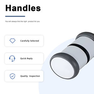 Gagang kenop Shower plastik Hydrorelax dengan tutup ujung karet hitam - Product Image 4