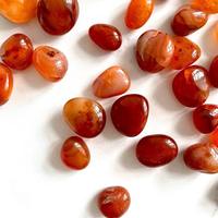 Pierres Roulées en Cornaline Rouge Naturelle en Gros, Gravées Amour Feng Shui, Cristal Poli pour la Guérison et le Chakra Racine de la Force