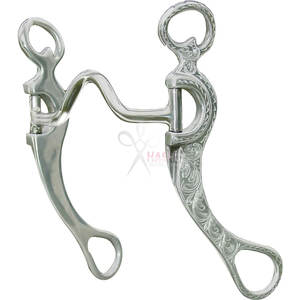 Premium Western Stainless Steel Aluminum <b>Engraved</b> Reusable Med Port Show Bit Durable Horse Riding Training Bits Customizable - Product Image 3