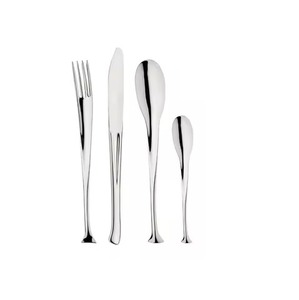 Juego de Cubiertos de Acero Inoxidable de 5 Piezas, Cuchara, Tenedor y Cuchillo, Acabado Pintado con Diseños de Múltiples Tamaños y Formas - Product Image 2