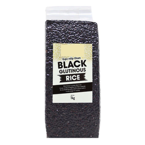 Meilleure vente de riz séché au jasmin à grain moyen double poli Texture douce Distribution de supermarché gluant noir sain - Product Image 1