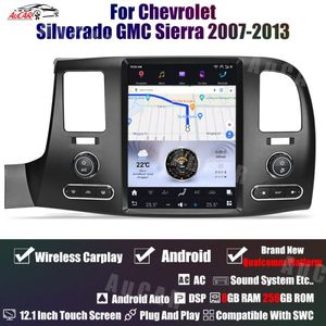 Aucar Tesla 12.1 "<span class=keywords><strong>Android</strong></span> 13 auto lettore DVD navigazione GPS per GMC Sierra Chevrolet Silverado 2007-2013 autoradio Stereo schermo - Product Image 2