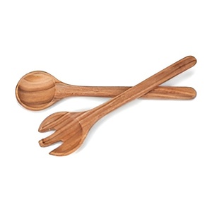 Handcrafted Top Design <b>Wooden</b> Wood Low MOQ Premium <b>Salad</b> <b>Server</b> Set of 2 Pieces Customised Product Manufacturer Wholesaler - Product Image 4