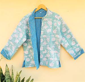 แจ็กเก็ตผู้หญิงผ้าฝ้ายเนื้อผ้าคอตตอนใส่กลับด้านได้ - Product Image 3