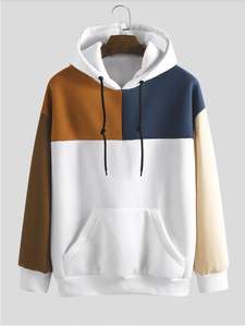 OEM Design 70% Coton 30% Polyester Noir Hommes Tech Polaire Hoodies Full Zip Hoodie et Pull - Product Image 5