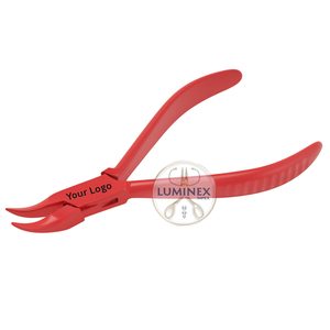 Alicates de punta doblada de alta calidad, alicates de alambre de punta en ángulo, acabado negro, acero inoxidable, LUMINEX IMPEX, tamaño personalizable/Joyería de Color - Product Image 2