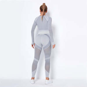 Conjuntos Deportivos de Dos Piezas para Mujer Kivotech, para Gimnasio, Fitness y Yoga, de Secado Rápido y Transpirables, con Sujetador Deportivo y Pantalones - Product Image 3