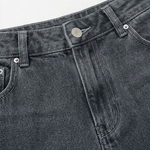 Pantalones Vaqueros Ecológicos de Mezclilla para Mujer, con Cierre de Cremallera, Frente Plano, Estilo Cargo, Bolsillos, Cintura Alta, Holgados, Estilo Urbano de Primavera - Product Image 4