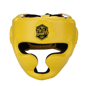 High Quality Leather Adjustable Size Custom Logo Boxing Head Guard-<b>Comfortable</b> & Protective - Product Image 3