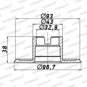 Moyeu d'impeller HBHK01 pour Hyundai / Kia A6F24 ; A6MF1 ; A6MF2 - Product Image 2