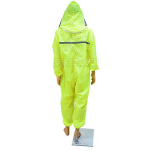 Beekeeping Suit with Reinforced Knees and Large Pockets Beekeeper Suit with Detachable <b>Head</b> <b>Cover</b> and Safety Mesh - Product Image 3