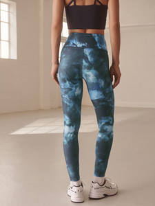 กางเกงเลกกิ้งออกกำลังกายเอวสูงแบบสั่งทำขายส่ง สวมใส่สบาย ลายมัดย้อม สำหรับผู้หญิง ทันสมัยและยืดหยุ่นได้ - Product Image 3