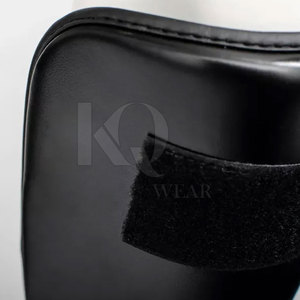 Reliable Leather Shin <b>Pads</b> Durable Lightweight Professional Protection Comfortable Fit for Football Training <b>Practice</b> Games - Product Image 4