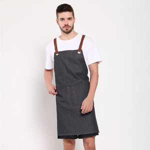 Tabliers en cuir de vache de qualité supérieure pour hommes et femmes Tabliers unisexes personnalisés polyvalents pour salons de coiffure Tabliers de coiffeurs - Product Image 4