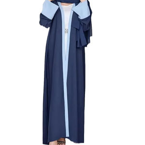 ชุดเดรสยาวผ้าวิสคอสสำหรับผู้หญิงชุดเดรสงานแต่งงานเดือนรอมฎอนระบายอากาศไม่ยับ - Product Image 3