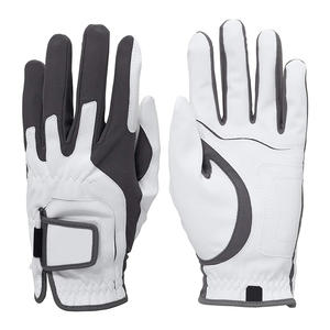 Guantes de golf Cabretta para hombre de excelente calidad Palma de cuero sintético suave con logotipo personalizado Deportes de cuero genuino - Product Image 4