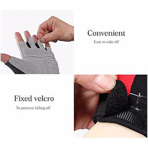 Gants de course personnalisés à demi-doigts pour femmes et hommes Gants de moto respirants pour la protection du vélo Gants de cyclisme rembourrés en gel - Product Image 6