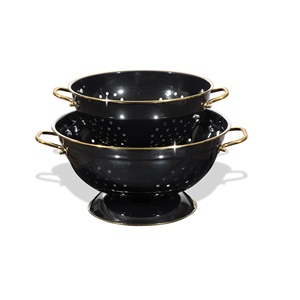 Passoire en argent avec poignées de maintien, pour rincer et égoutter les fruits, les légumes, les pâtes, décoration d'intérieur, design Art Déco, vente en gros - Product Image 3