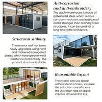 Maison préfabriquée mobile de luxe Apple Cabin avec fenêtres panoramiques à double vitrage pour les stations balnéaires, le glamping et les locations Airbnb
