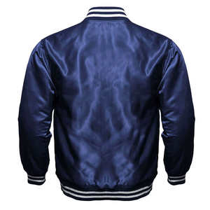 Chaqueta de invierno de satén informal lisa de manga larga para hombre, precio al por mayor, chaqueta de satén ligera para hombre - Product Image 3