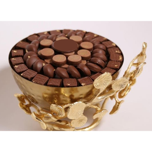 Exhibición de chocolates Dulces Postre Tazón para servir Tazón de chocolate de metal blanco de la más alta calidad para bodas y ocasiones especiales - Product Image 6