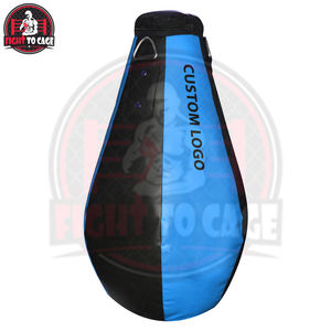 กระสอบทรายซ้อมมวย ผ้า Oxford ทนทาน แข็งแรง น้ำหนักมาก สีน้ำเงิน-ดำ สะดวกสบาย รับทำโลโก้ รุ่นใหม่ล่าสุด กระสอบทรายซ้อมมวยแบบเจาะรู - Product Image 4