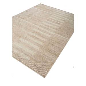 พรมทอมือลายเส้นสีเบจน้ำตาล รูปทรงสี่เหลี่ยมผืนผ้าขนาดใหญ่ สำหรับห้องนอน ห้องนั่งเล่น ทางเดิน - สำหรับวัยรุ่น รหัสสินค้า Hwl-158 - Product Image 2