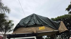 Carpa de techo fácil de usar, impermeable, con apertura lateral, para 3-2-3 personas, de carcasa rígida, para remolques y coches. - Product Image 4