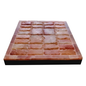 กระเบื้องหินหิมาลัยสีชมพูสำหรับห้องซาวน่าและสปาบำบัด8 "x 4" x 1.25 "หนึ่งด้านจากธรรมชาติสำหรับห้องซาวน่าและสปาบำบัด - Product Image 4