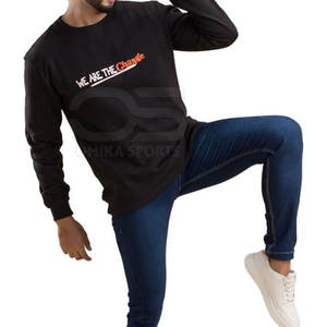 Sudadera con estampado de abullonado para hombre, jersey de diseño minimalista con detalles de estampado en relieve para la moda diaria - Product Image 6
