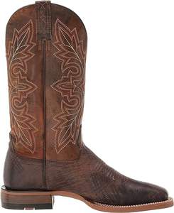 Bottes d'équitation Western Cowboy brodées pour hommes doublées de cuir véritable grande taille avec personnalité - Product Image 1