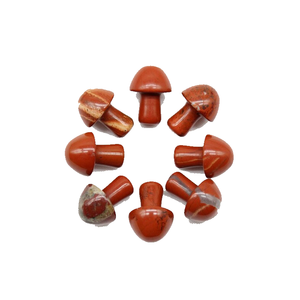 Haute qualité cristal champignon rouge jaspe Gua Sha corps naturel grattage outil de Massage visage pierre précieuse champignon en gros - Product Image 3